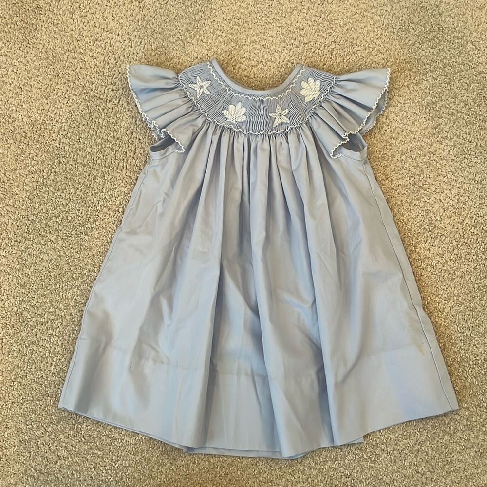 Petite Bebe Smocked Dress - Size 9 months